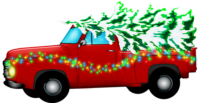 vánoční auto